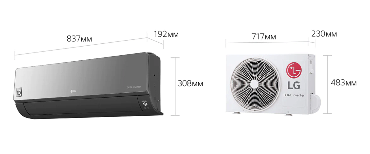 Сплит-система LG Artcool Mirror AC12BQ